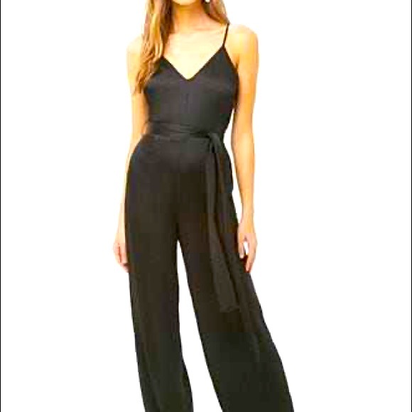 Forever 21 Pants - Satin Cami Wide Leg Jumpsuit